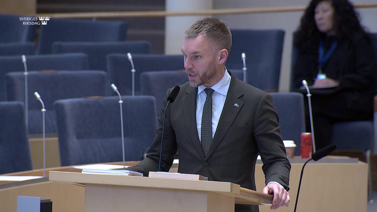 Stillbild från Interpellationsdebatt, Anställningsrutiner på länsstyrelserna