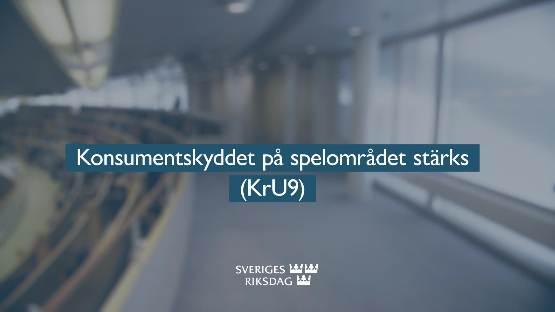 Stillbild från Beslut, Teckenspråkstolkat beslut: Konsumentskyddet på spelområdet stärks
