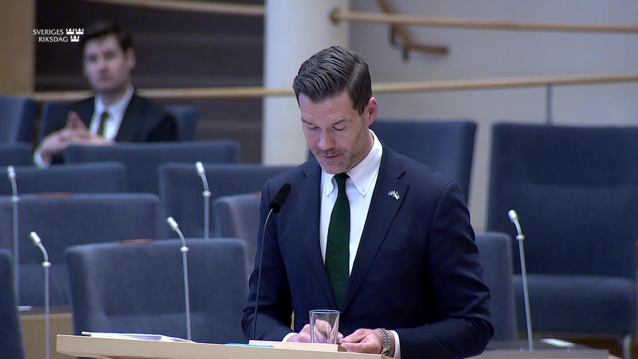 Stillbild från Interpellationsdebatt, Civilsamhällets roll i Sveriges biståndsarbete