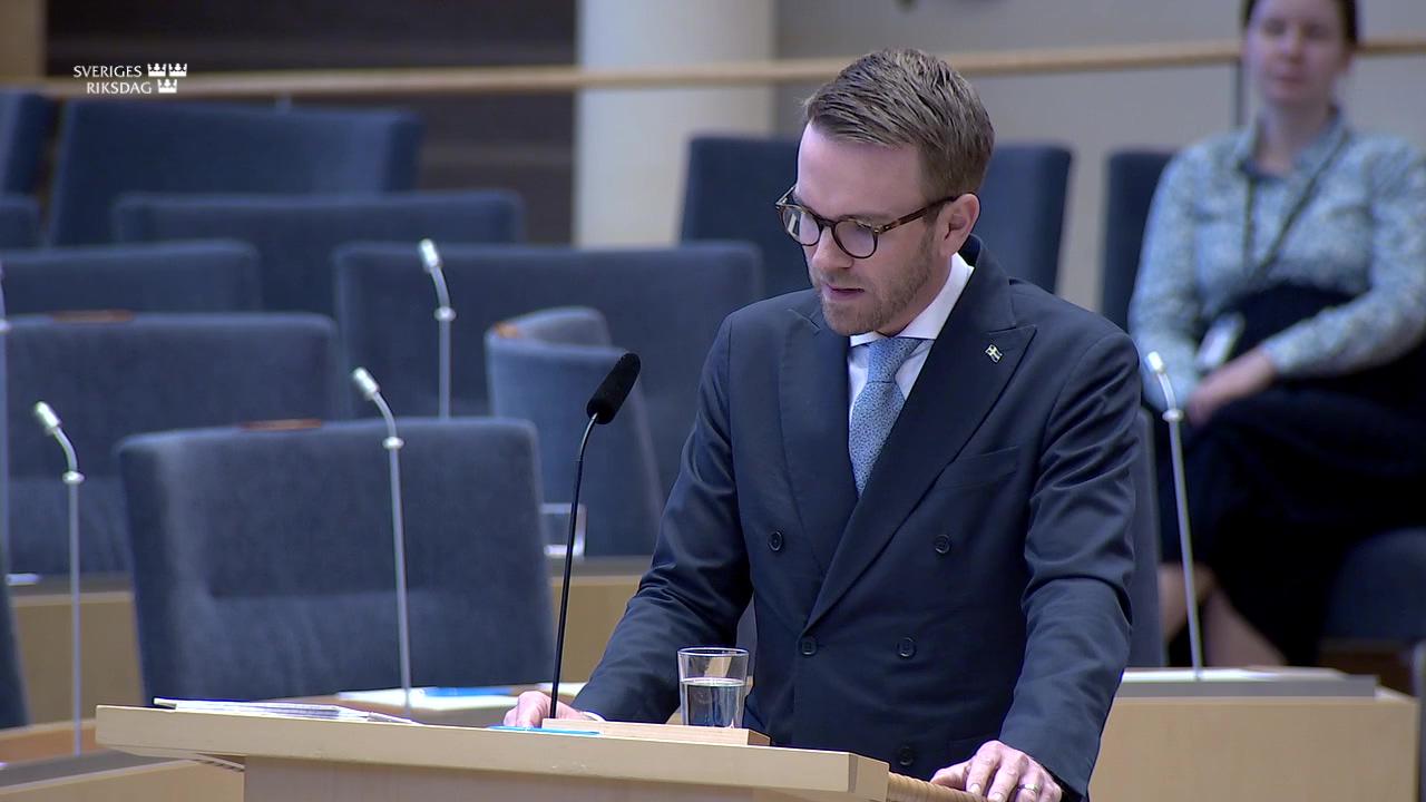 Stillbild från Interpellationsdebatt, Säkerheten på Europaväg 45 mellan Vänersborg och Mellerud