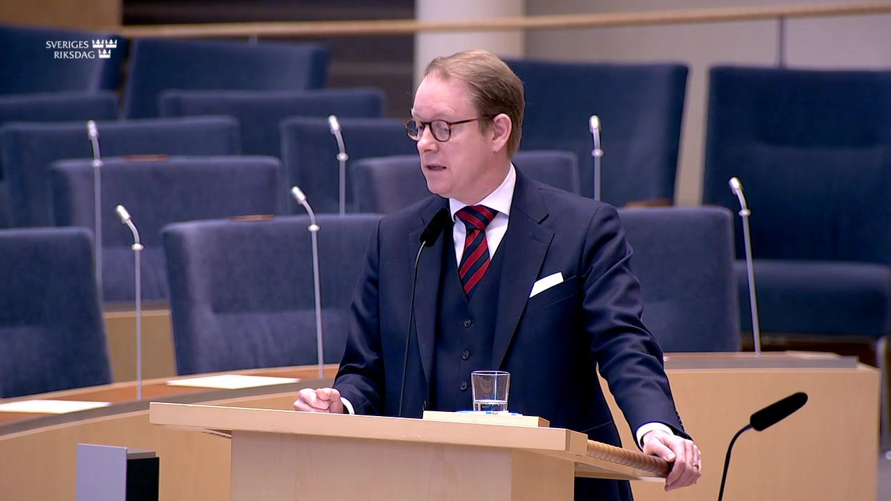 Stillbild från Interpellationsdebatt, Stärkande av demokrati och mänskliga rättigheter i Turkiet