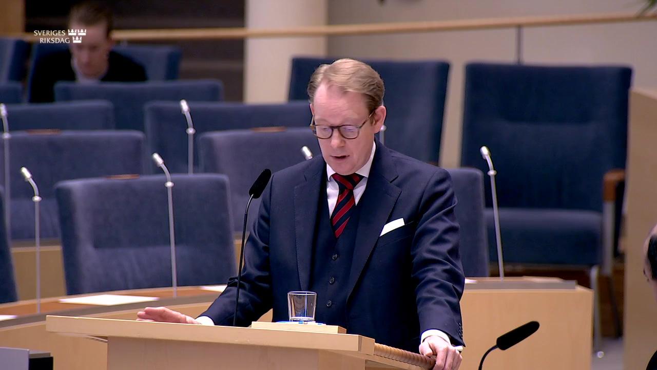 Stillbild från Interpellationsdebatt, Benämningen på Taiwan