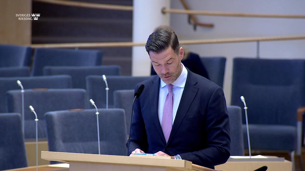 Stillbild från Interpellationsdebatt, Stöd till civilsamhället