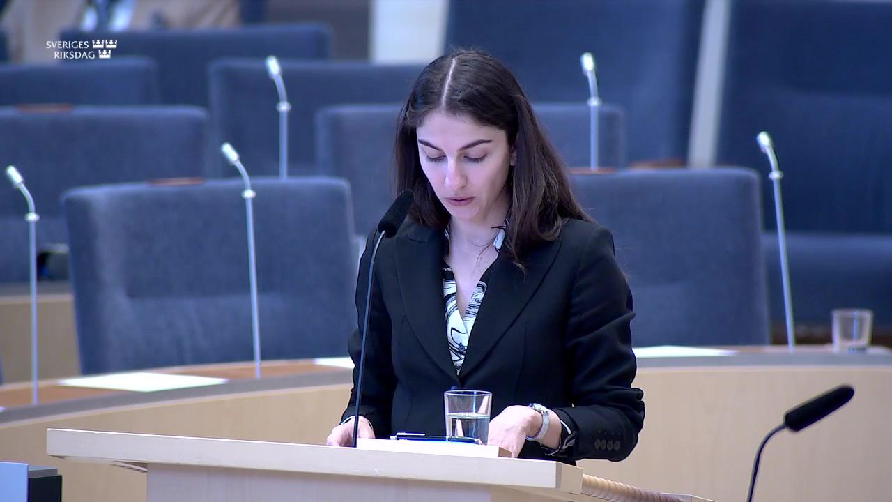 Stillbild från Interpellationsdebatt, Förväntningar på minskade utsläpp av växthusgaser