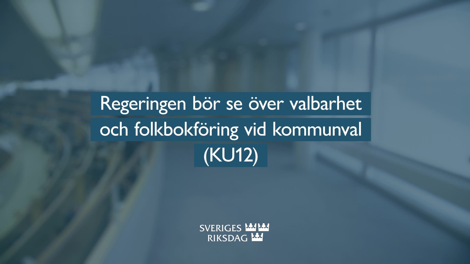 Stillbild från Beslut, Teckenspråkstolkat beslut: Regeringen bör se över valbarhet och folkbokföring vid kommunval