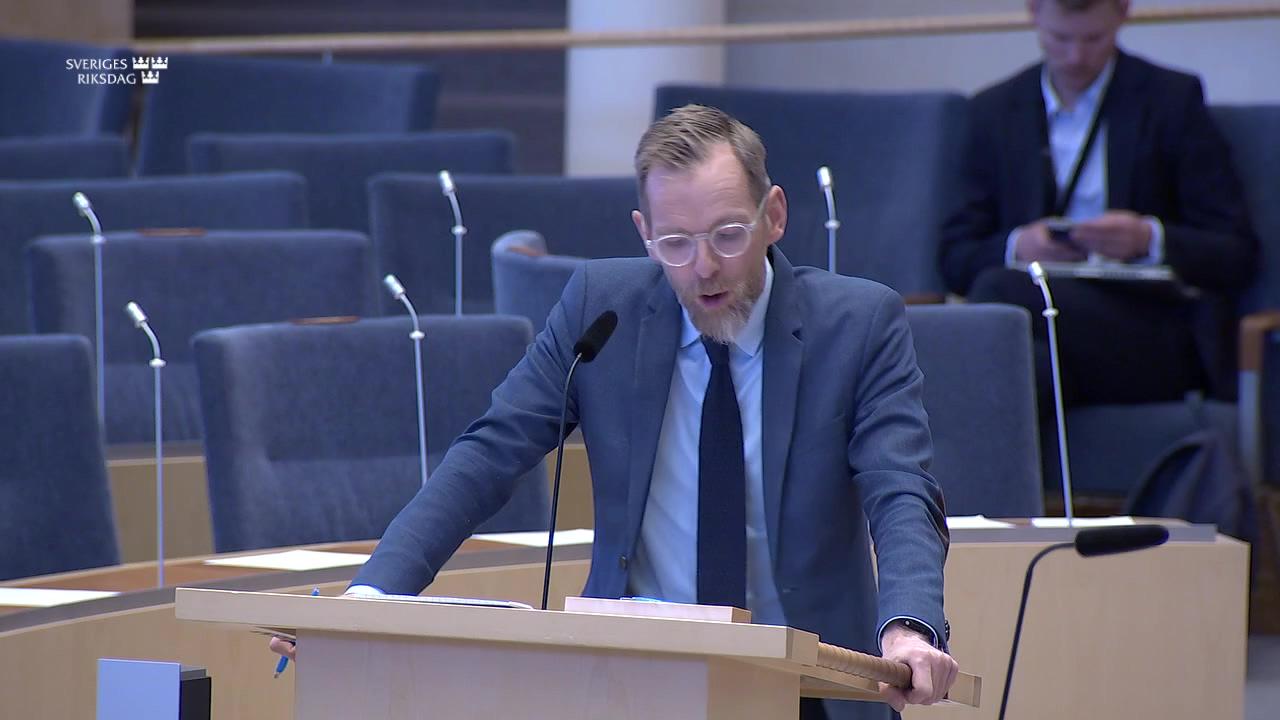 Stillbild från Interpellationsdebatt, Förebyggande och hälsofrämjande insatser för folkhälsan