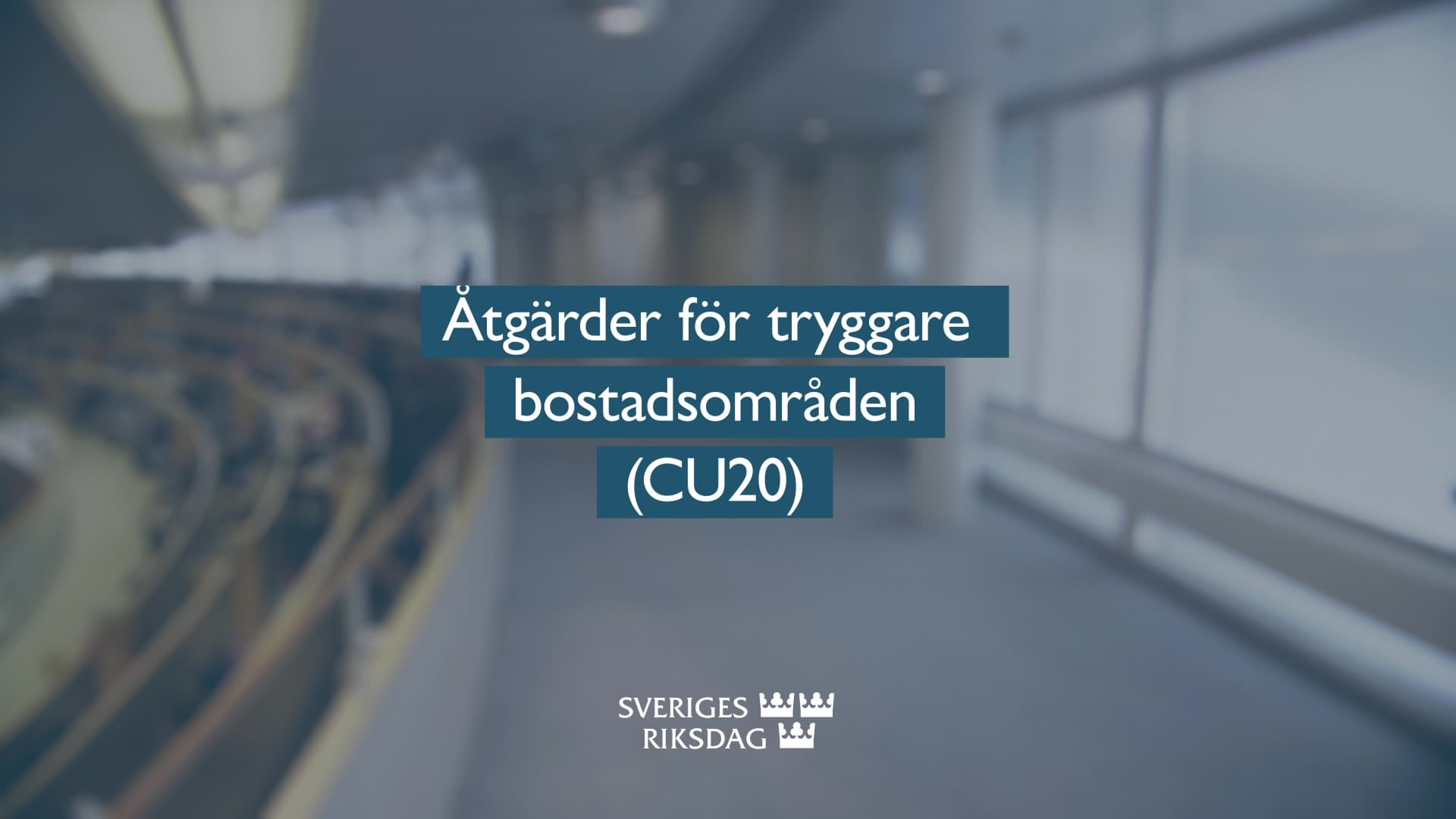 Stillbild från Beslut, Teckenspråkstolkat beslut: Åtgärder för tryggare bostadsområden