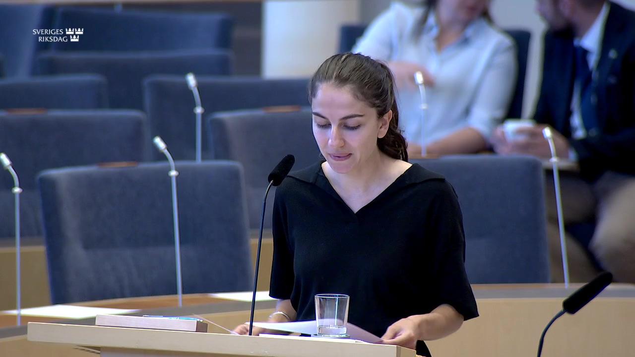 Stillbild från Interpellationsdebatt, Regeringens åtgärder mot PFAS-föroreningar i dricksvatten