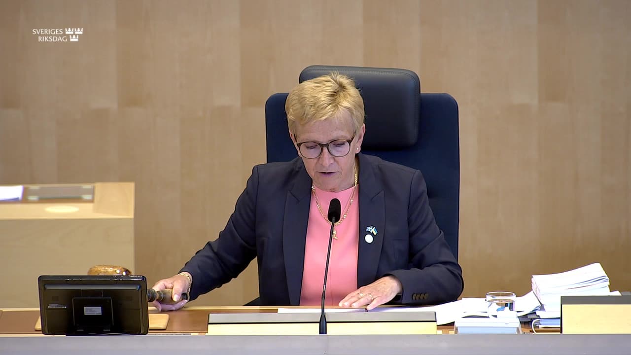 Stillbild från Beslut, Beslut: Behandlingen av riksdagens skrivelser