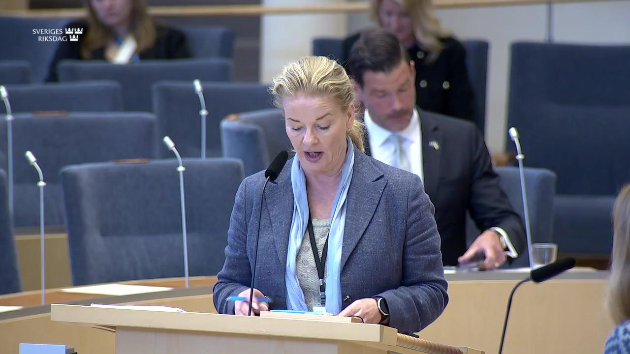 Stillbild från Interpellationsdebatt, Disciplinära åtgärder i skolan