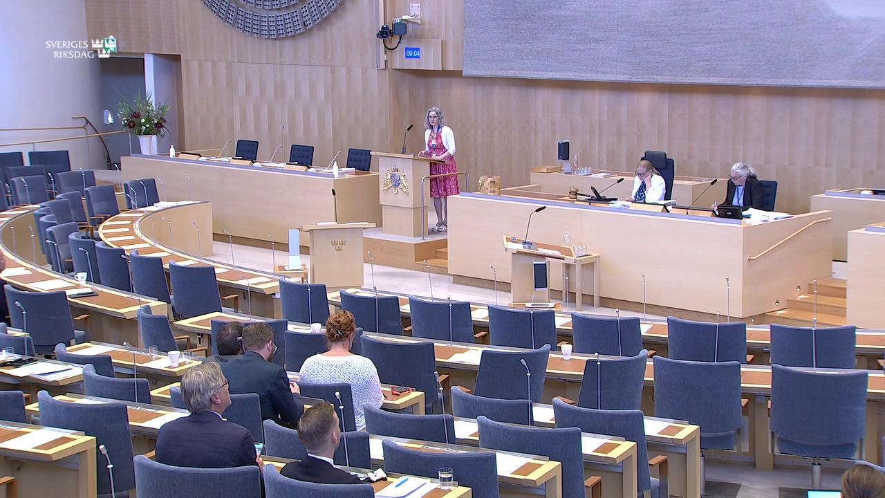 Stillbild från Debatt om förslag, Undantag från mervärdesskatt för väpnade styrkor inom Nato