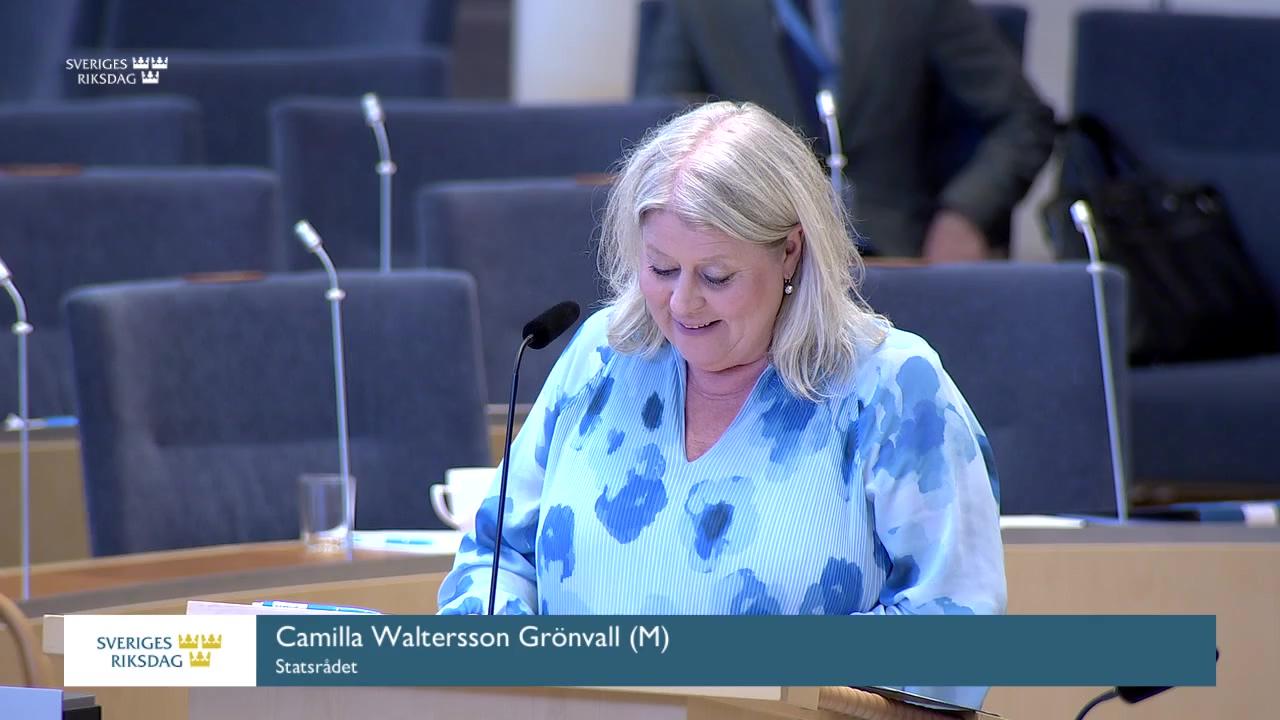 Stillbild från Interpellationsdebatt, FN:s rekommendationer och krav på regeringens funktionsrättspolitik