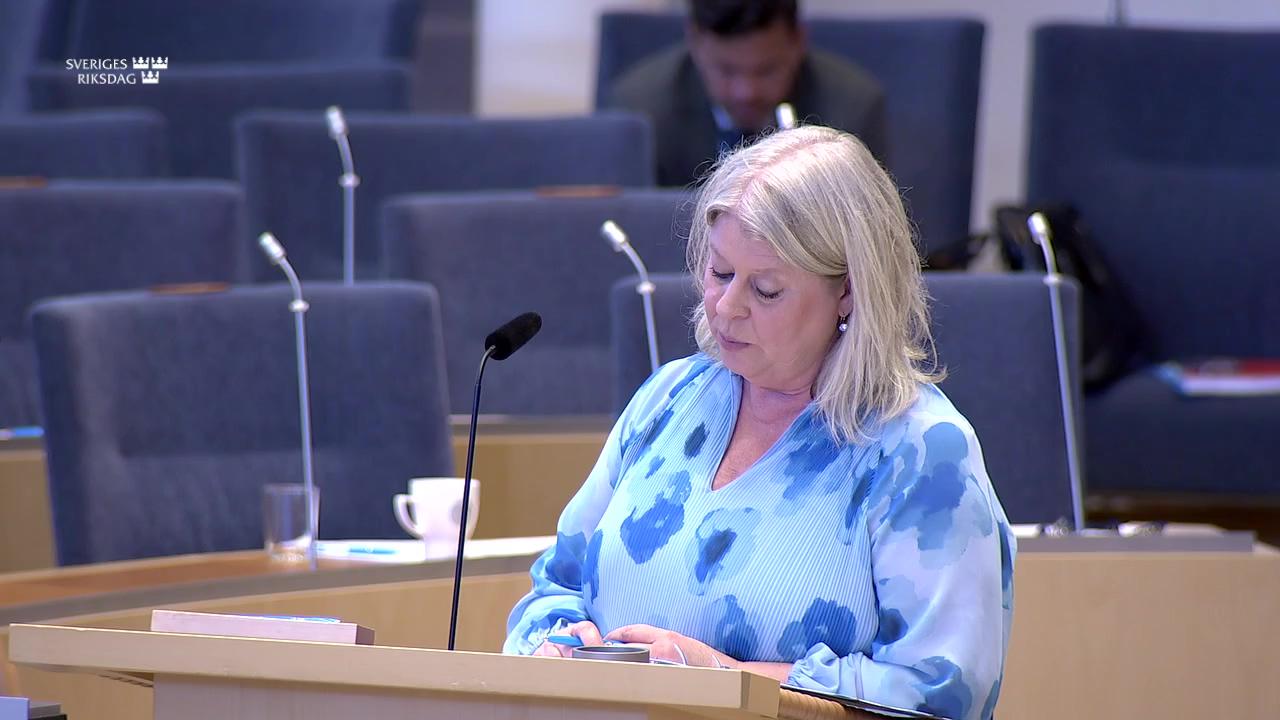 Stillbild från Interpellationsdebatt, Beräkningen av riksnormen