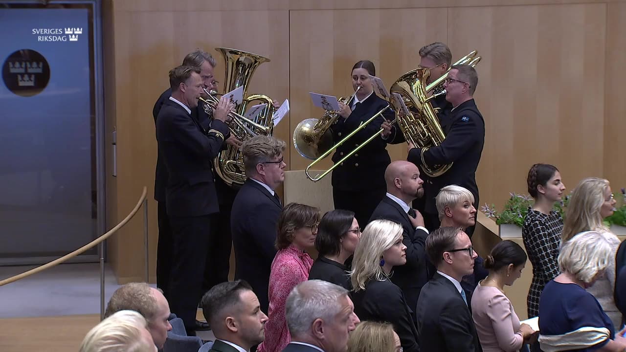 Stillbild från Riksmötets öppnande, Riksmötets öppnande - teckenspråkstolkad