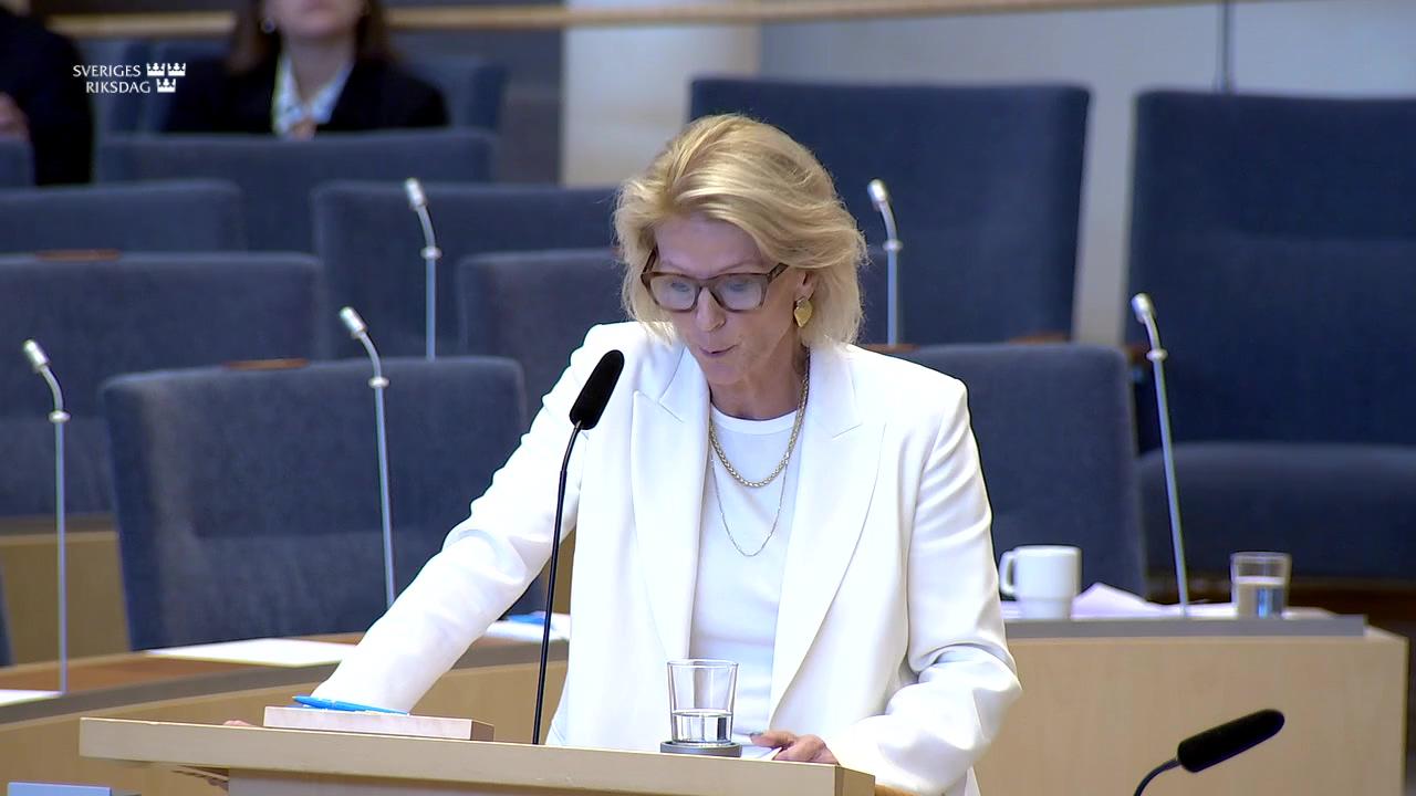 Stillbild från Interpellationsdebatt, Ett nytt skatteavtal med Portugal