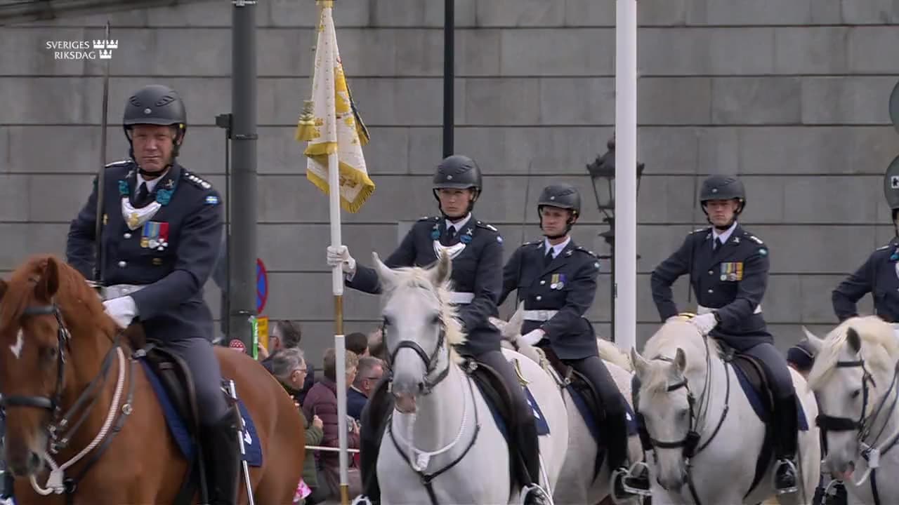 Stillbild från Riksmötets öppnande, Riksmötets öppnande