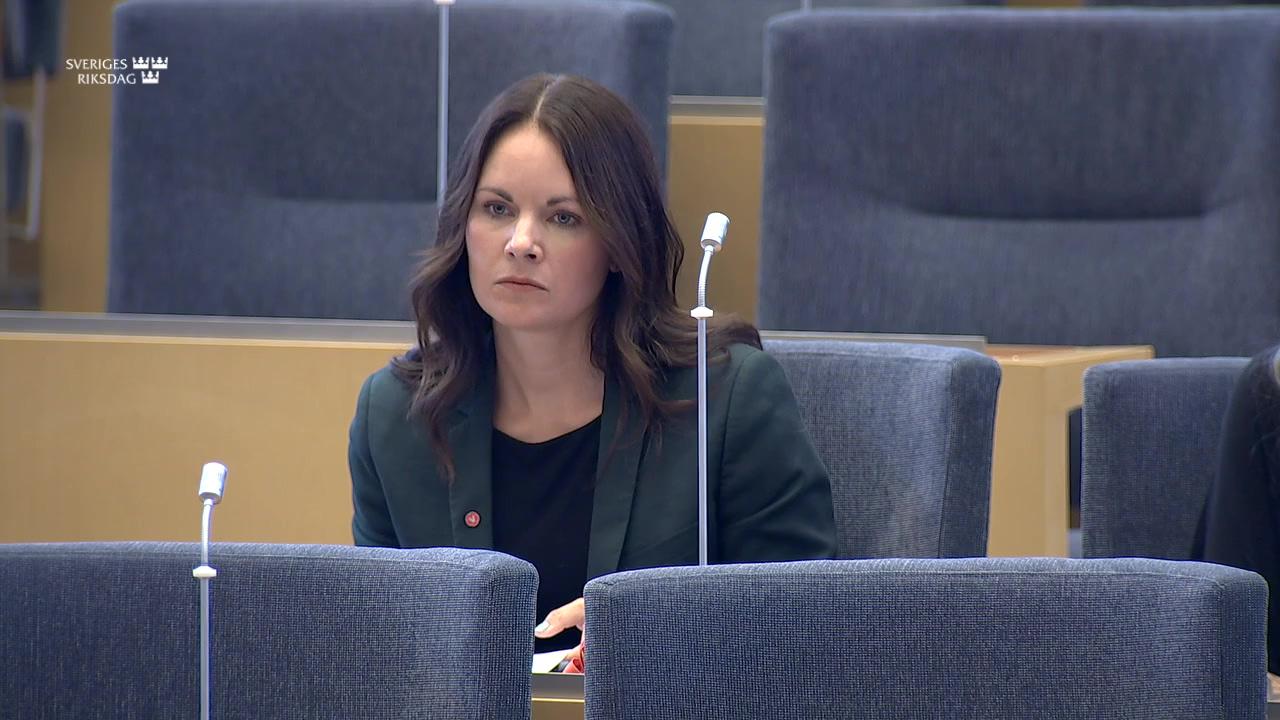 Stillbild från Interpellationsdebatt, Tilläggsbidraget i bostadsbidraget