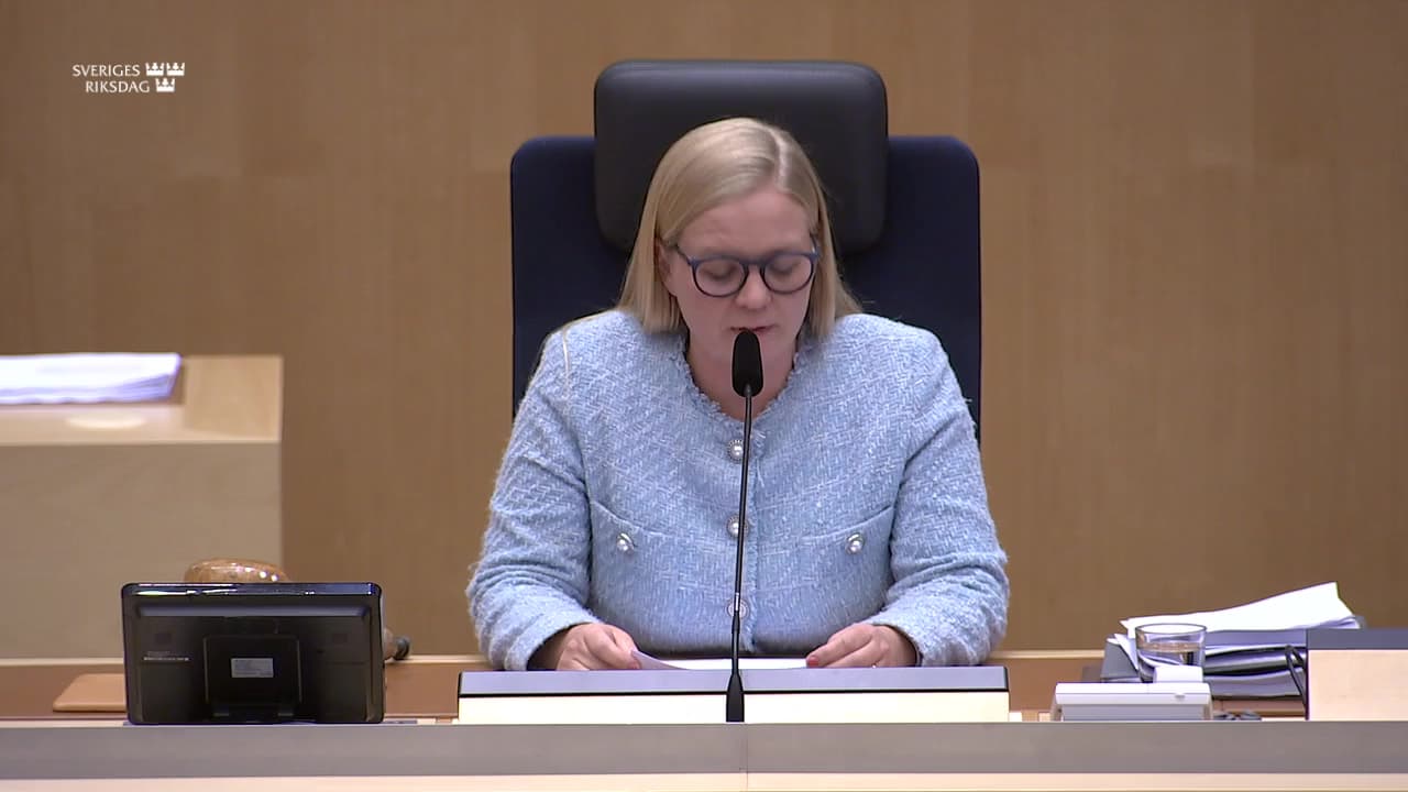 Stillbild från Beslut, Beslut: Extra ändringsbudget för 2024 – Ytterligare materiel och ekonomiskt stöd till Ukraina