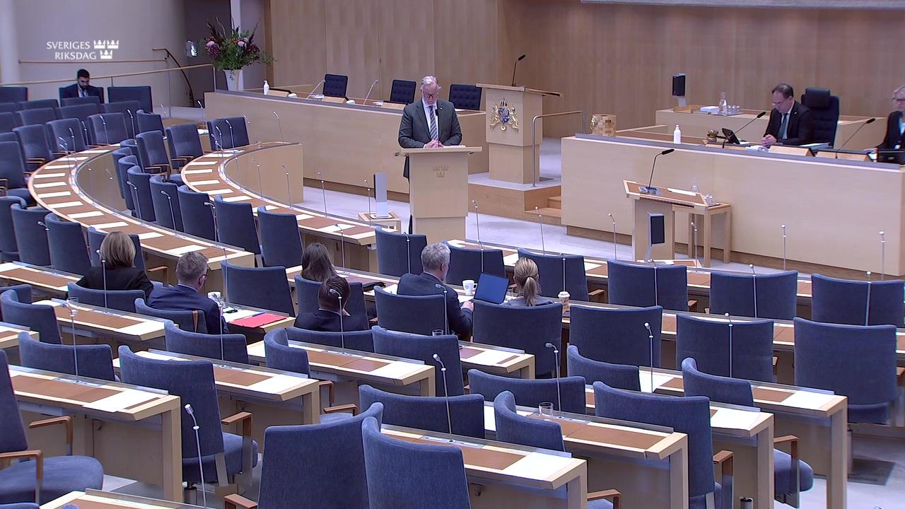 Stillbild från Interpellationsdebatt, CSN och handläggningstider