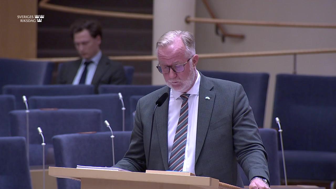 Stillbild från Interpellationsdebatt, Möjligheter till studier i norra Sverige