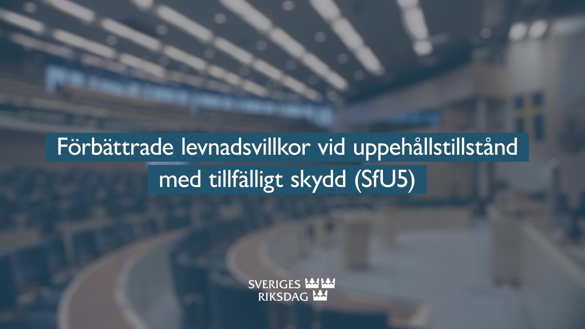 Stillbild från Beslut, Teckenspråkstolkat beslut: Förbättrade levnadsvillkor vid uppehållstillstånd med tillfälligt skydd