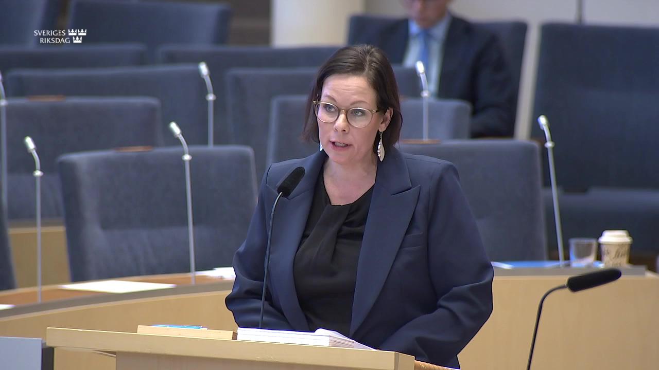 Stillbild från Interpellationsdebatt, Ahmadreza Djalali