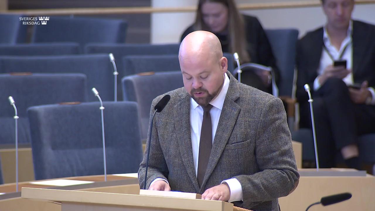 Stillbild från Interpellationsdebatt, Ett hållbart fiske