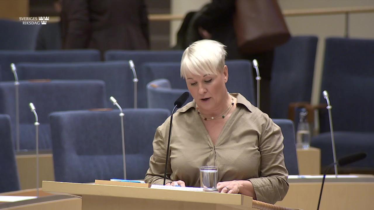 Stillbild från Interpellationsdebatt, Utredningen om sjukförsäkringen i förändring