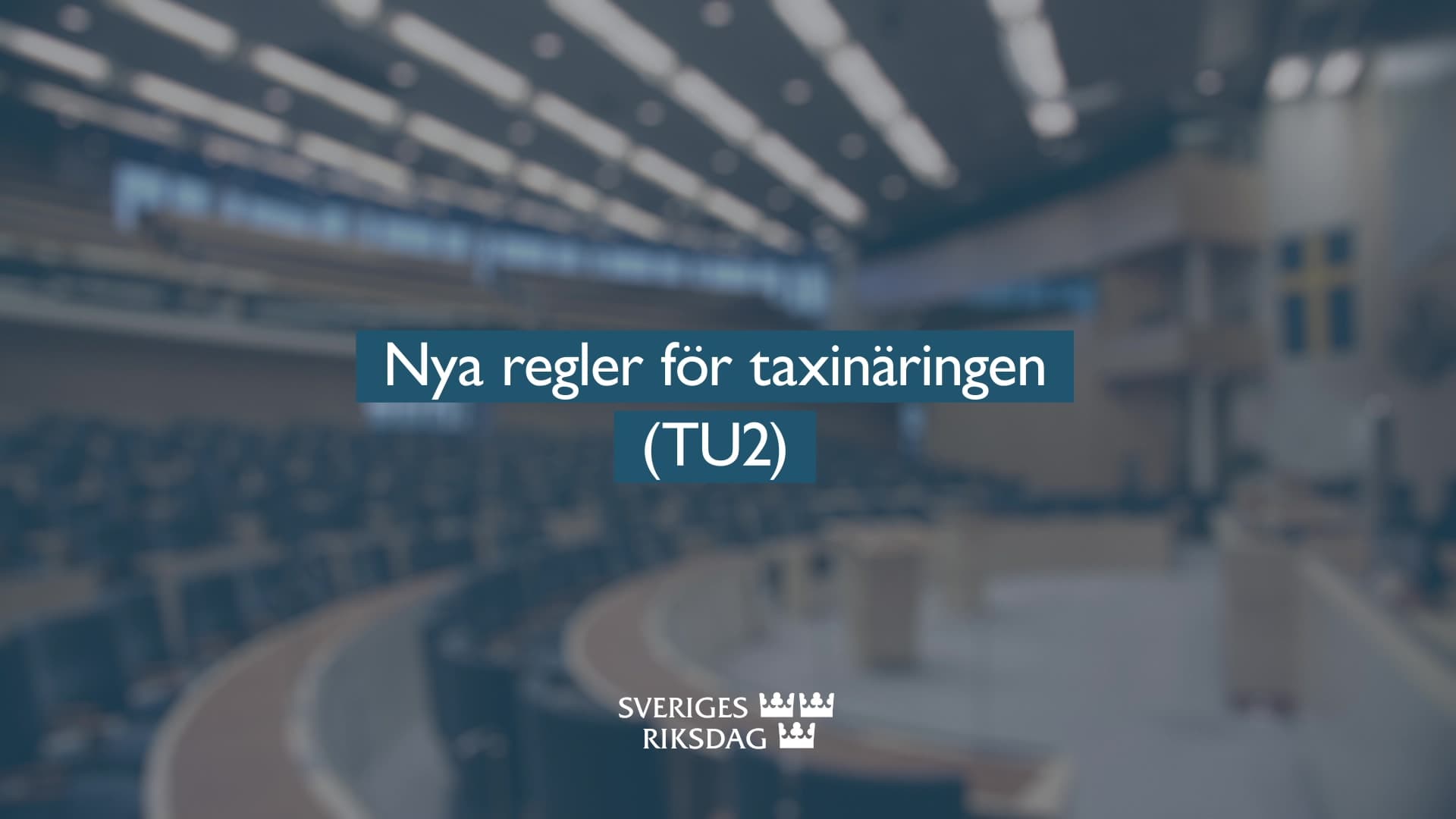 Stillbild från Beslut, Teckenspråkstolkat beslut: Nya regler för taxinäringen