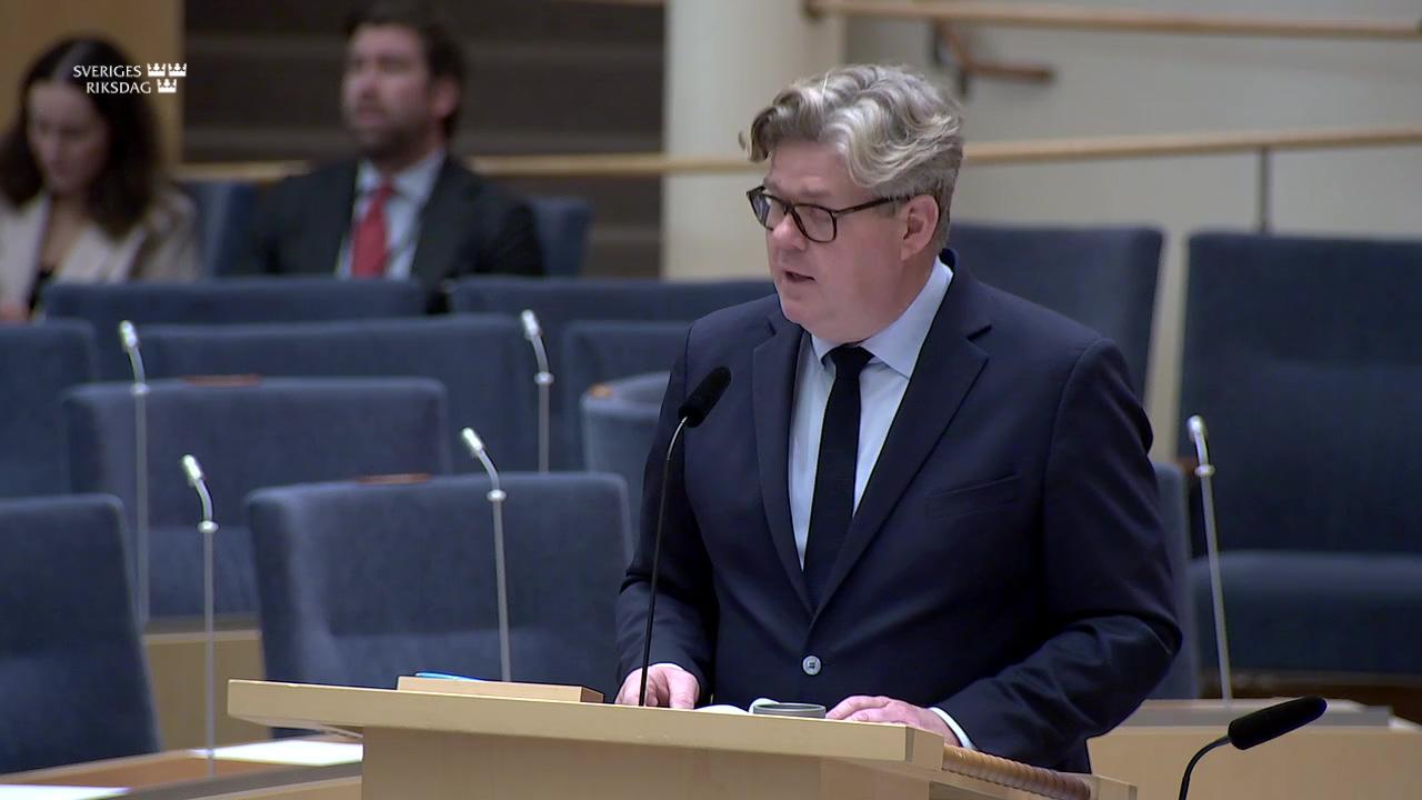 Stillbild från Interpellationsdebatt, Rättssäkerhet kring gode män och förvaltarskap 