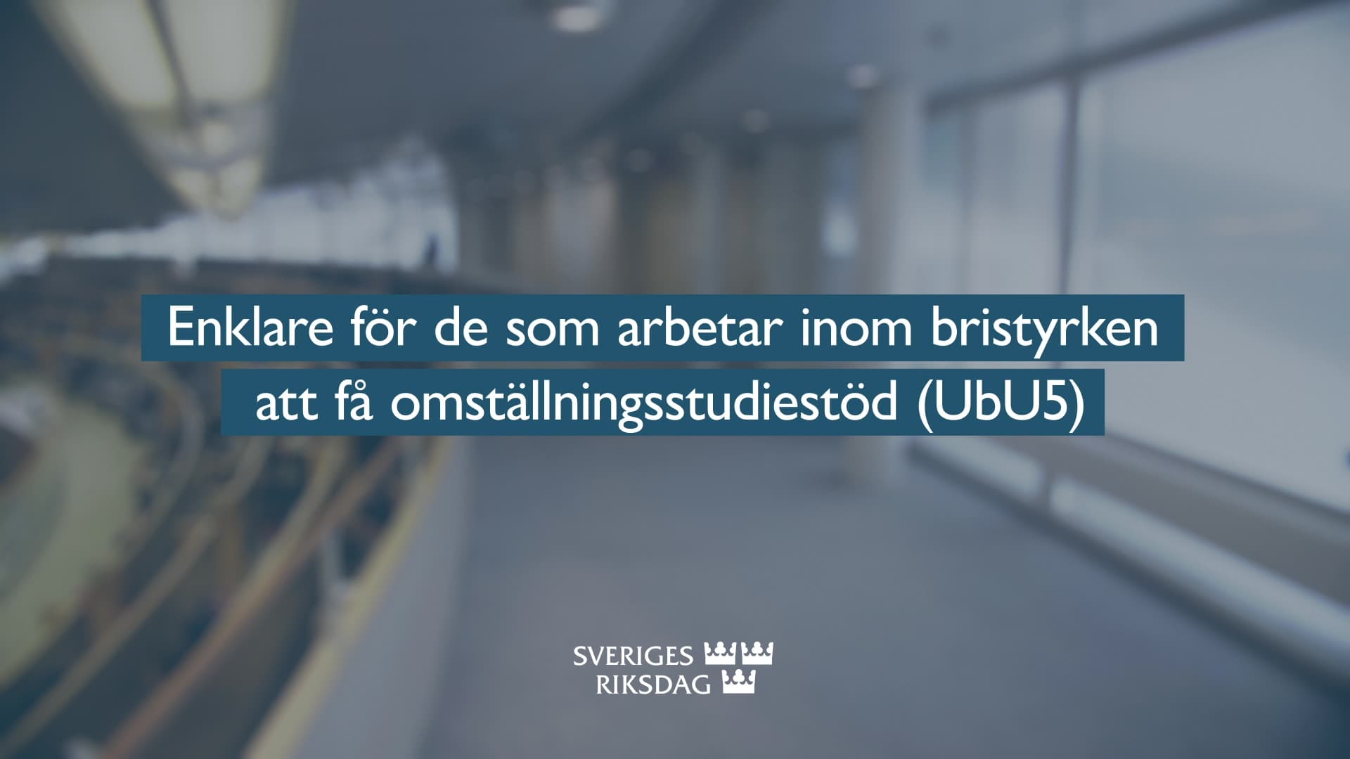 Stillbild från Beslut, Teckenspråkstolkat beslut: Enklare för de som arbetar inom bristyrken att få omställningsstudiestöd