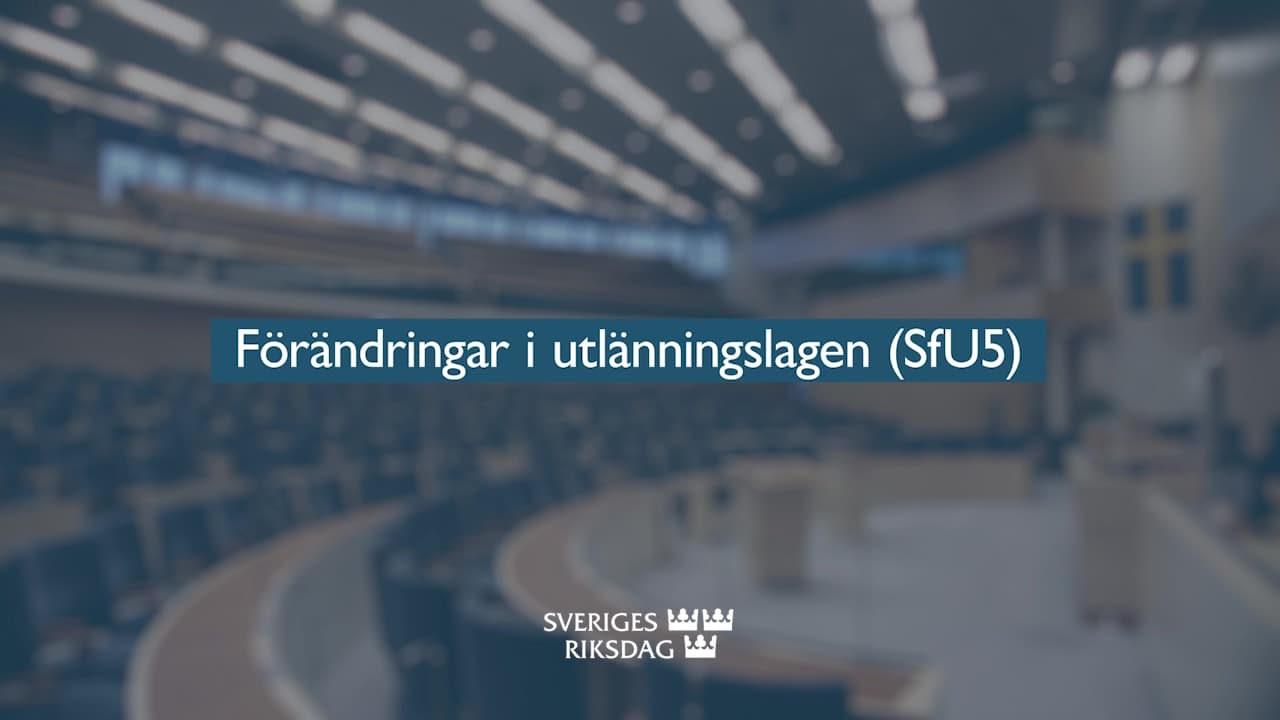 Stillbild från Beslut, Teckenspråkstolkat beslut: Förändringar i utlänningslagen