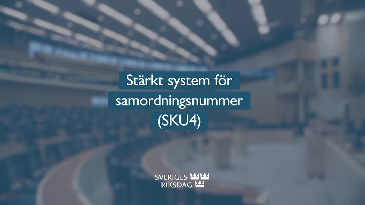 Stillbild från Beslut, Teckenspråkstolkat beslut: Stärkt system för samordningsnummer
