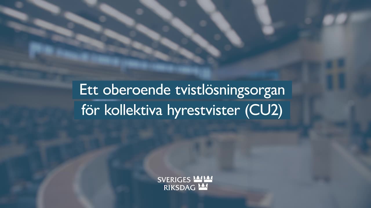 Stillbild från Beslut, Teckenspråkstolkat beslut: Ett oberoende tvistlösningsorgan för kollektiva hyrestvister