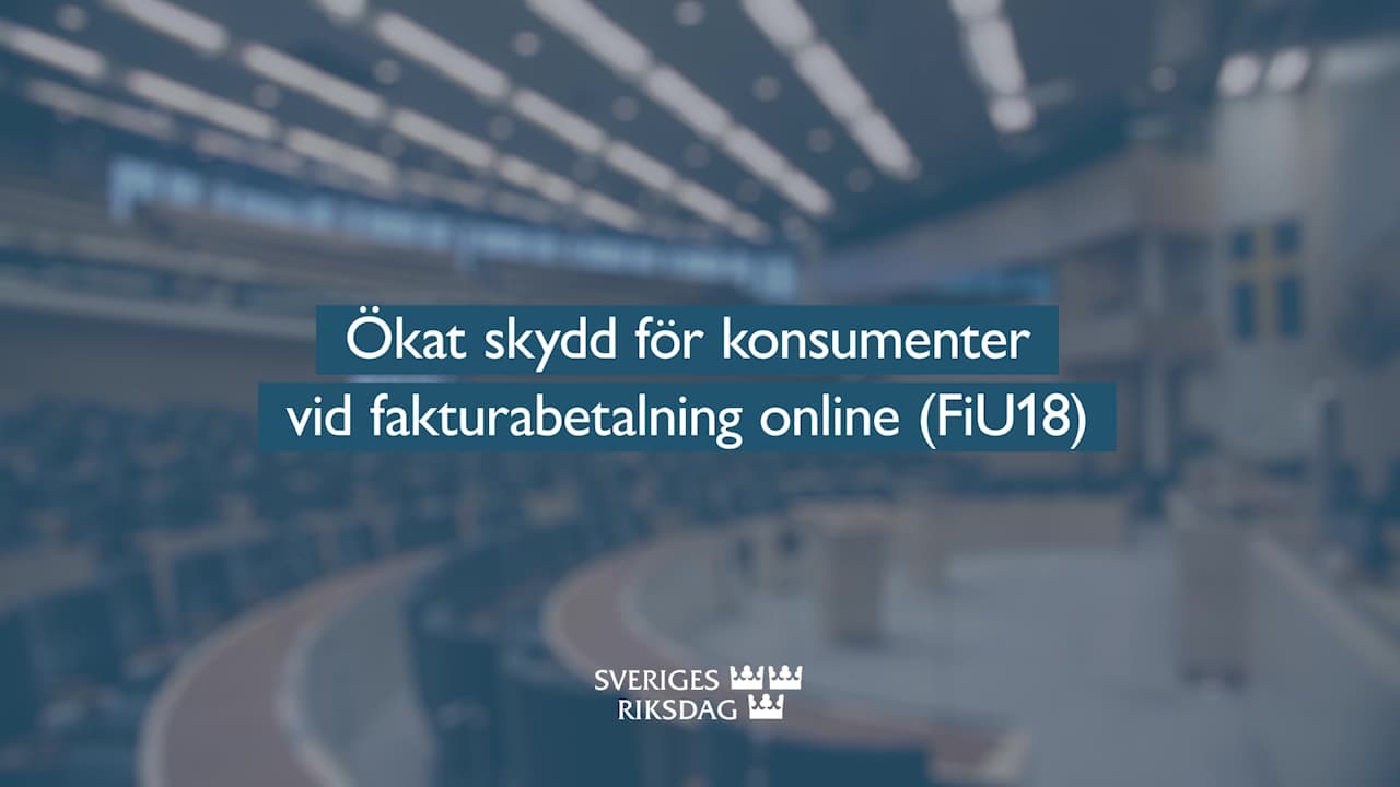 Stillbild från Beslut, Teckenspråkstolkat beslut: Ökat skydd för konsumenter vid fakturabetalning online