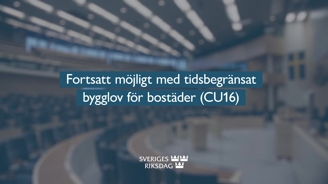 Stillbild från Beslut, Teckenspråkstolkat beslut: Fortsatt möjligt med tidsbegränsat bygglov för bostäder