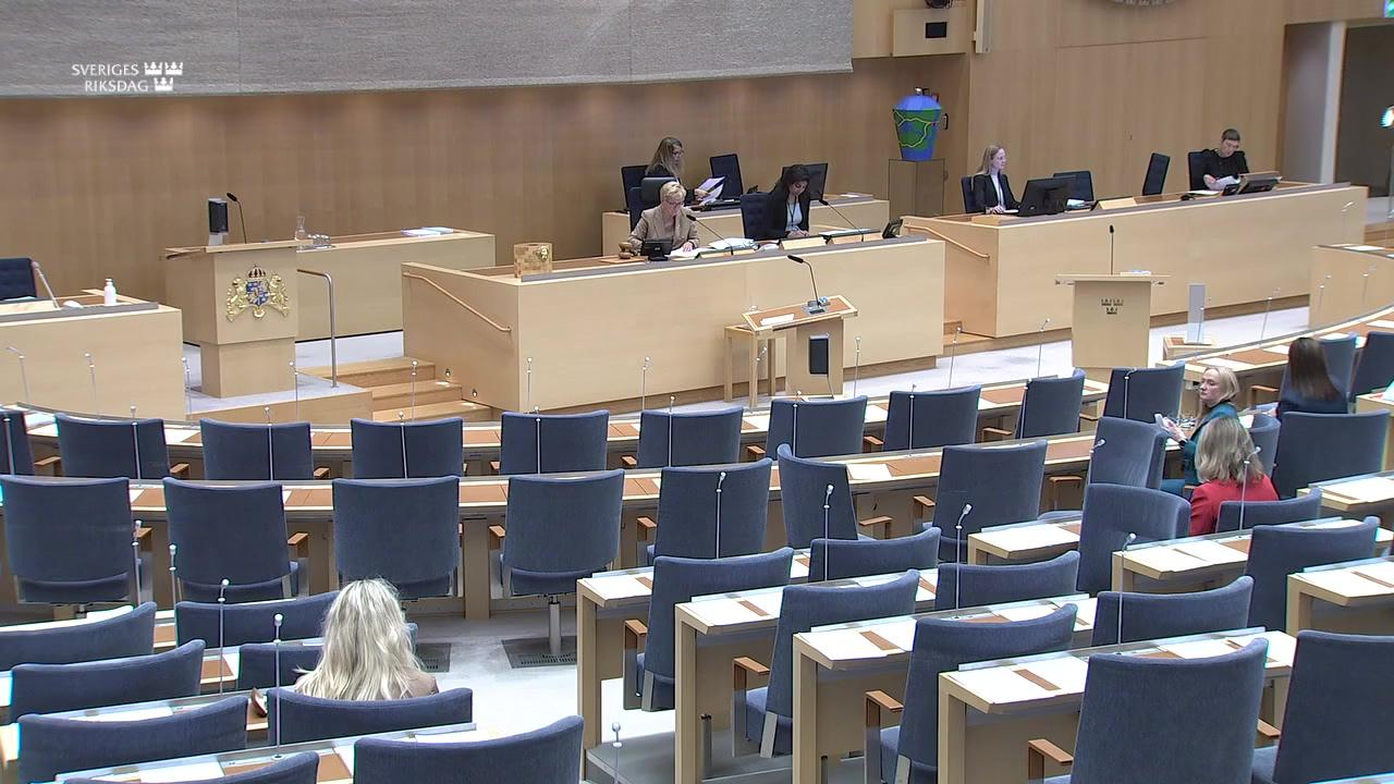 Stillbild från Debatt om förslag, Europeiska gröna obligationer