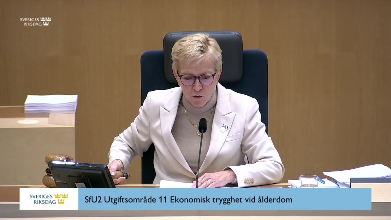 Stillbild från Beslut, Beslut: Utgiftsområde 8 Migration