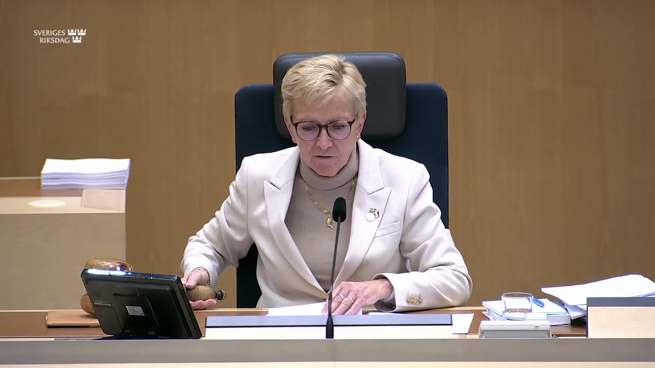 Stillbild från Beslut, Beslut: Utgiftsområde 11 Ekonomisk trygghet vid ålderdom