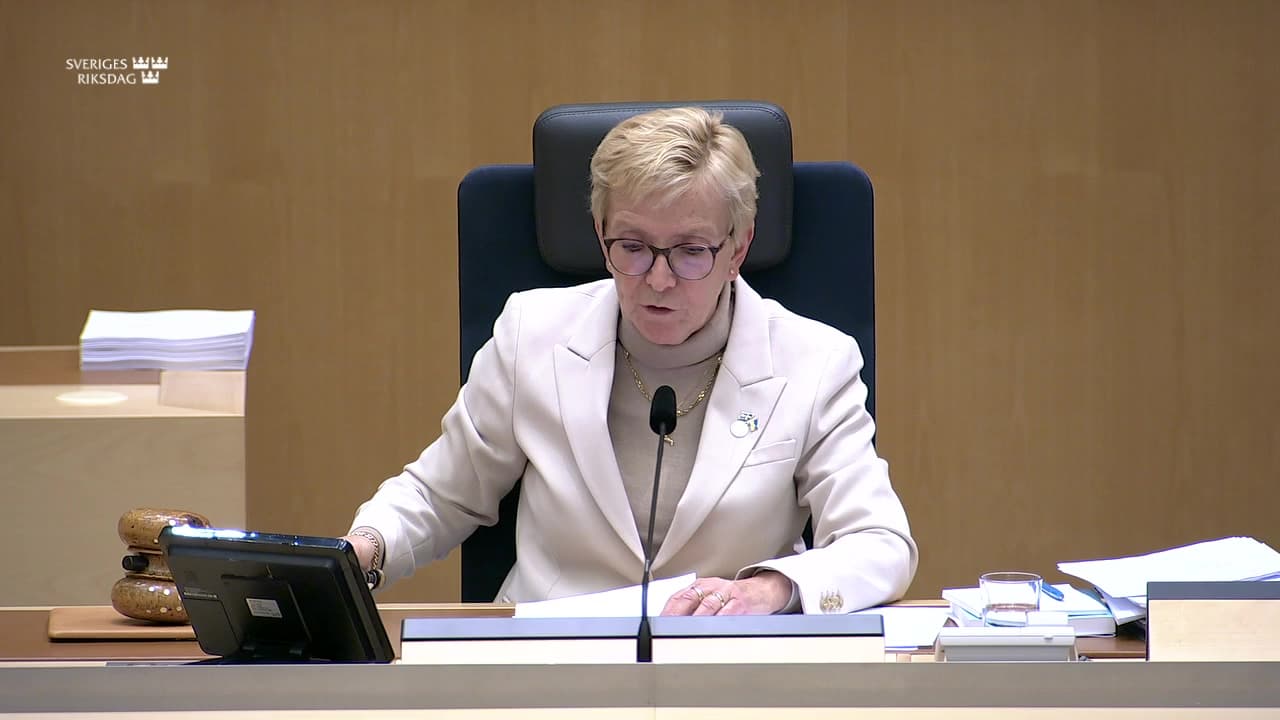 Stillbild från Beslut, Beslut: Utgiftsområde 9 Hälsovård, sjukvård och social omsorg