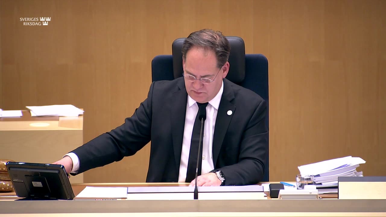 Stillbild från Beslut, Beslut: Utgiftsområde 24 Näringsliv