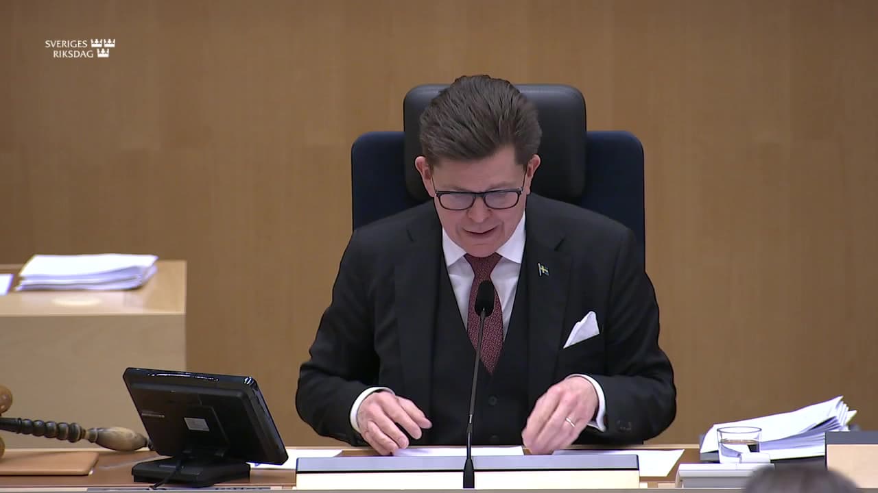 Stillbild från Beslut, Beslut: Utgiftsområde 19 Regional utveckling