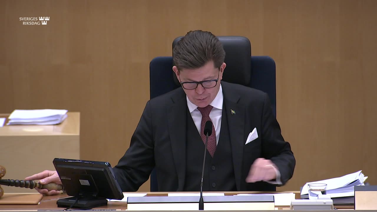 Stillbild från Beslut, Beslut: Utgiftsområde 2 Samhällsekonomi och finansförvaltning