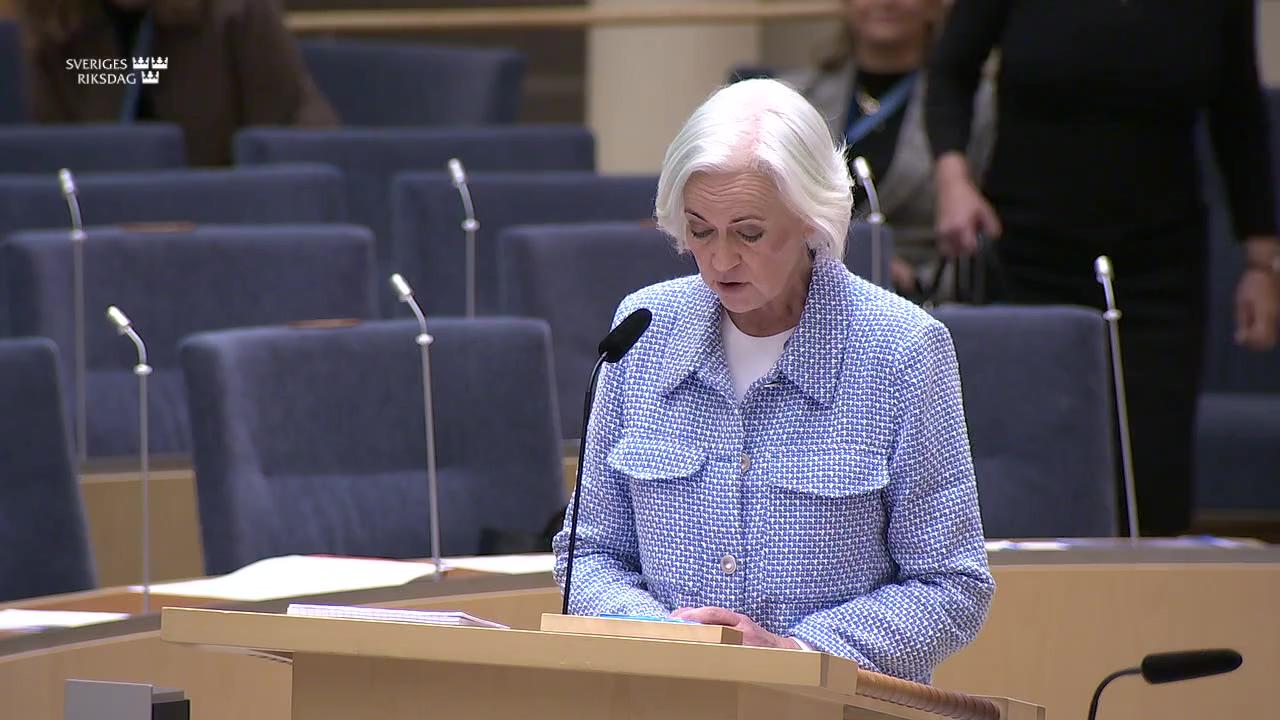 Stillbild från Interpellationsdebatt, Gemensam nordisk läkemedelsupphandling och beredskap