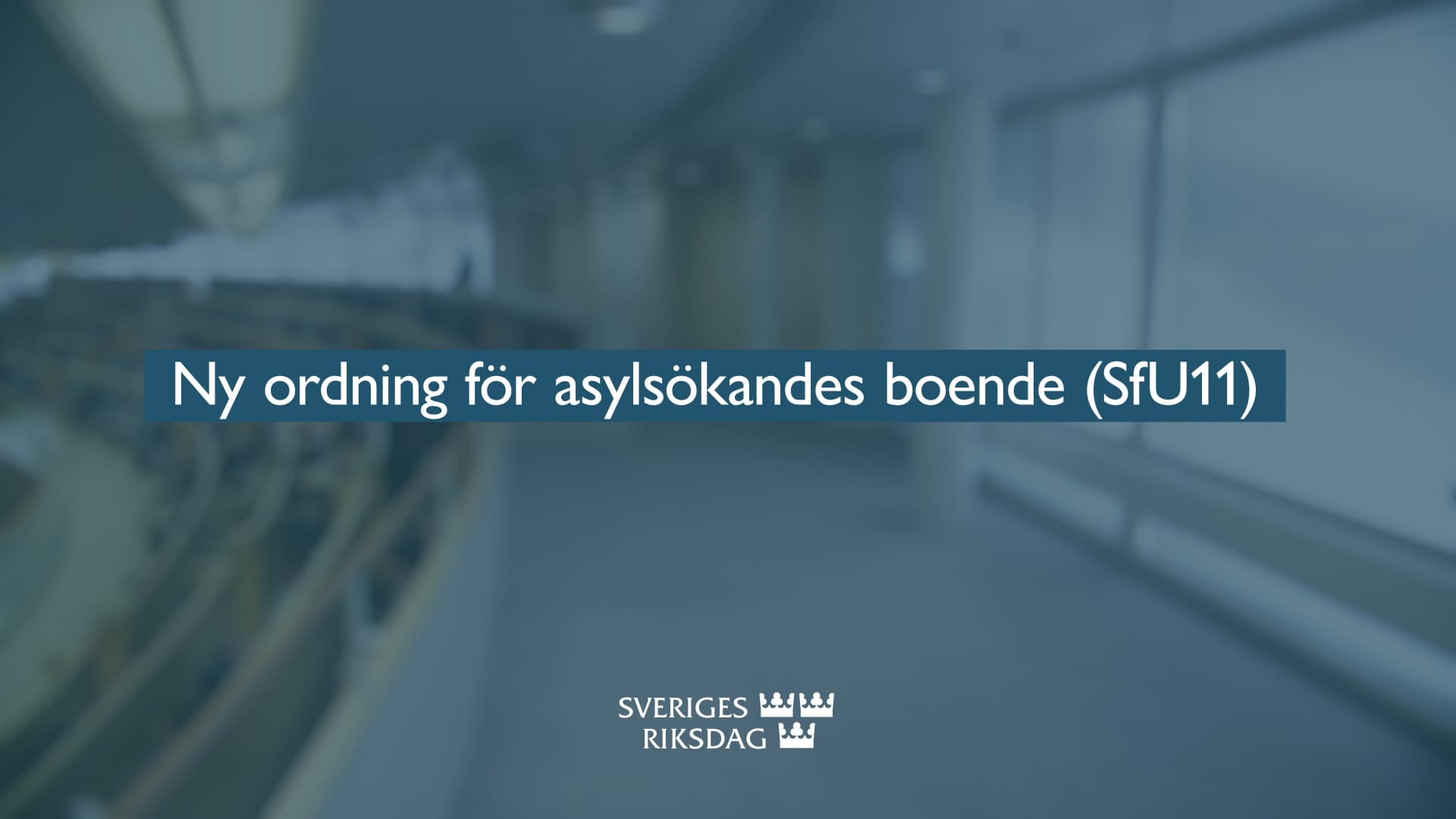 Stillbild från Beslut, Teckenspråkstolkat beslut: Ny ordning för asylsökandes boende