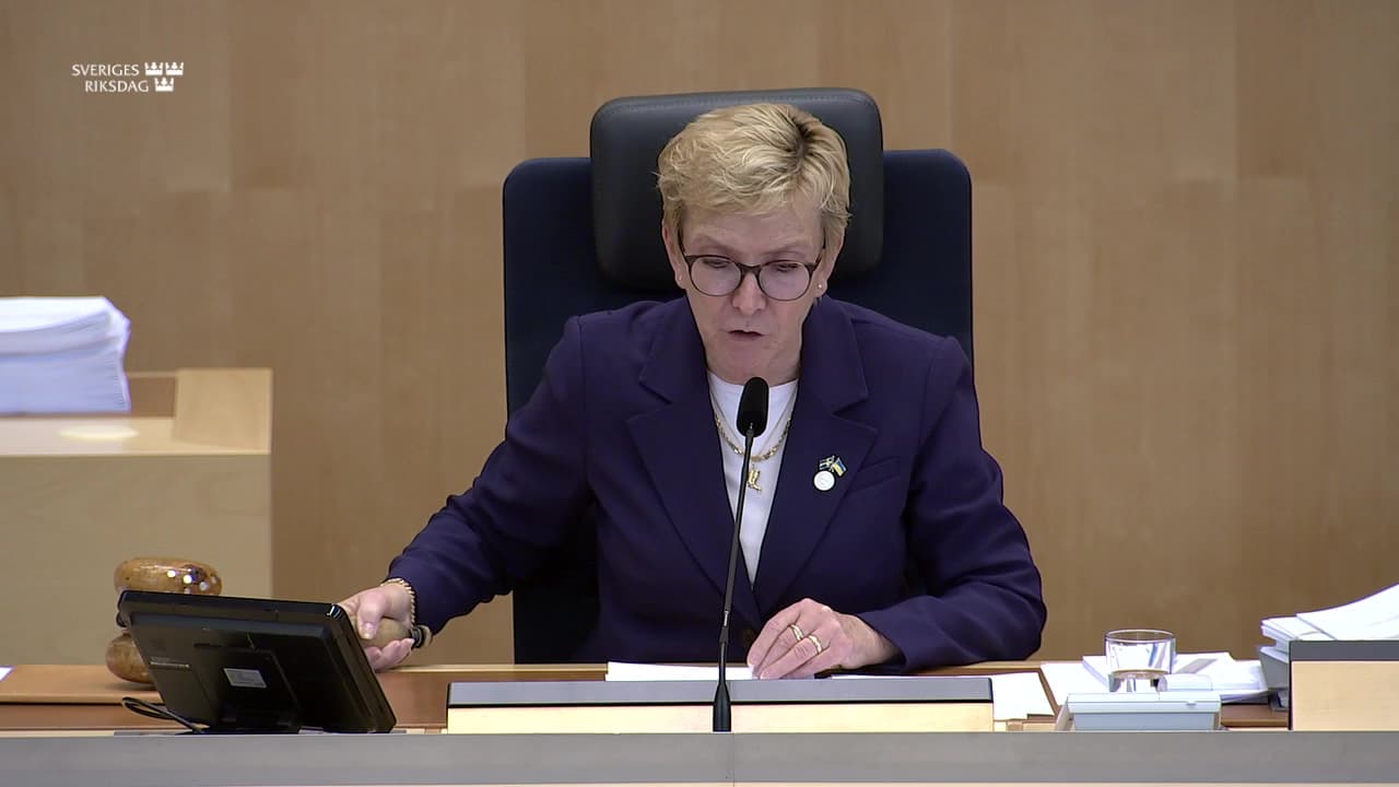 Stillbild från Beslut, Beslut: Teknisk översyn av vissa indexeringsbestämmelser på punktskatteområdet