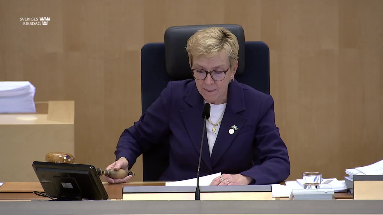 Stillbild från Beslut, Beslut: Riksdagens arbetsformer