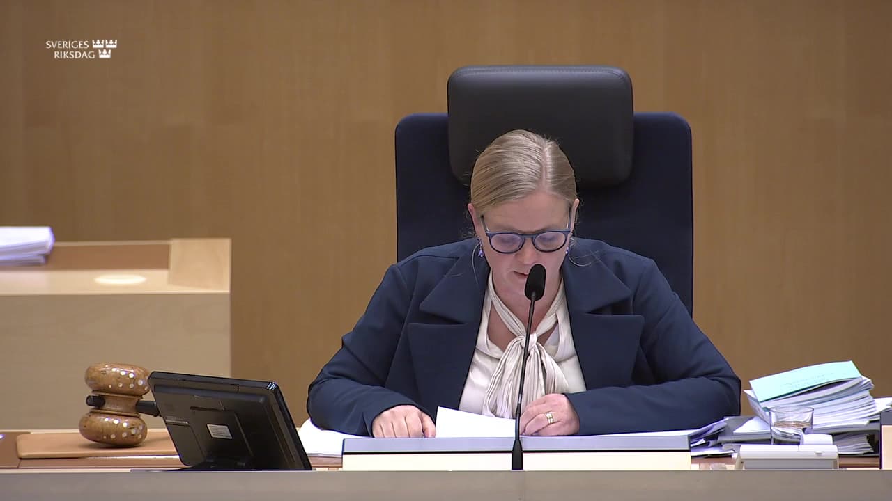 Stillbild från Beslut, Beslut: 2024 års rapport om rättsstatsprincipen