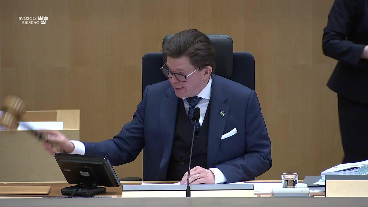 Stillbild från Debatt om förslag, Ett nytt rättsmedel i dataskyddslagen och brottsdatalagen