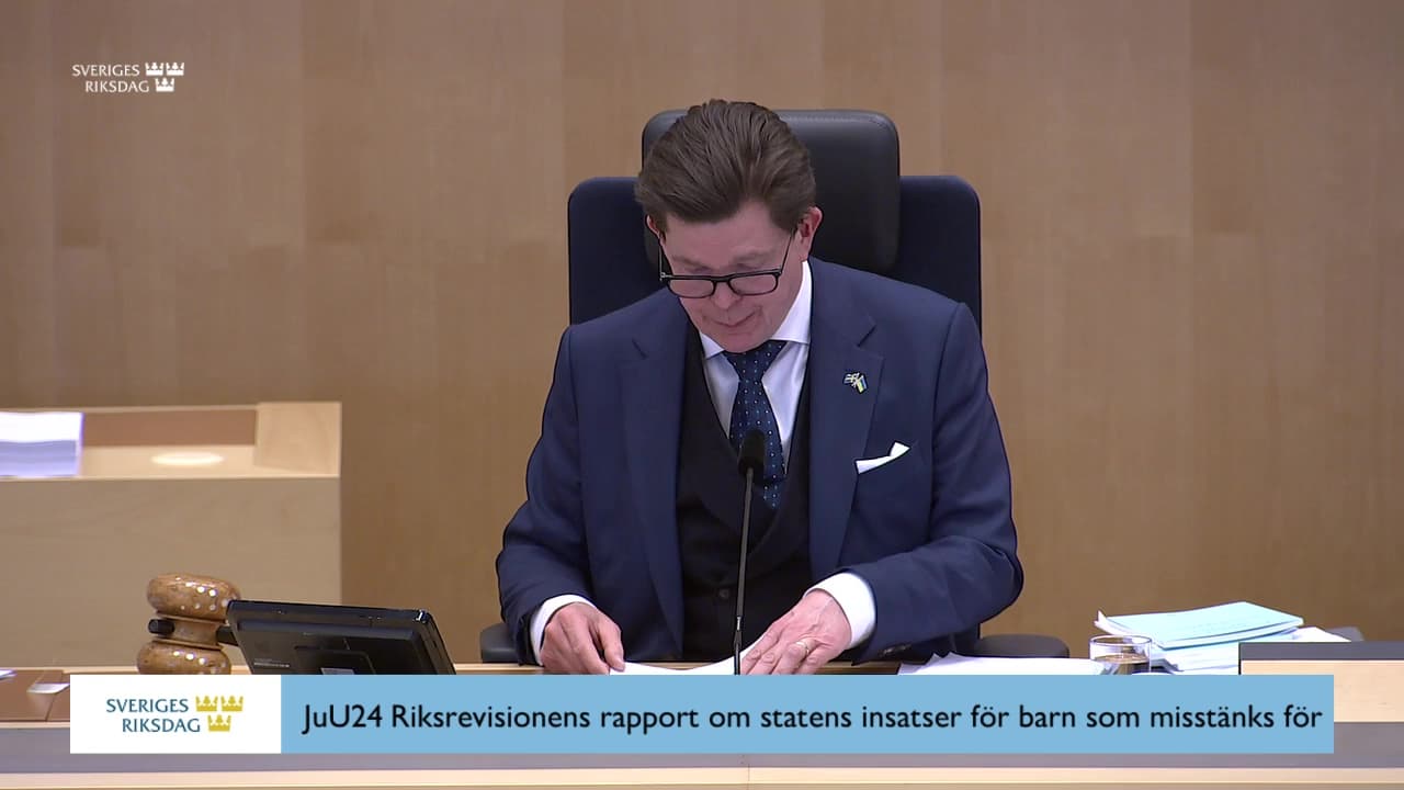 Stillbild från Beslut, Beslut: Riksrevisionens rapport om statens insatser för barn som misstänks för grova brott